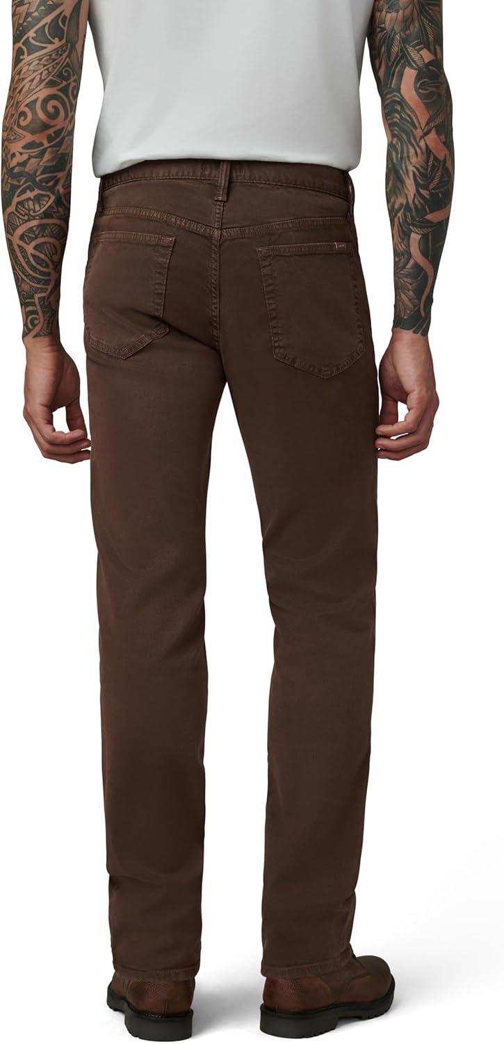 imageJoes Jeans Mens Brixton NonDenim Straight and Narrow Leg Twill PantChocolate Martini