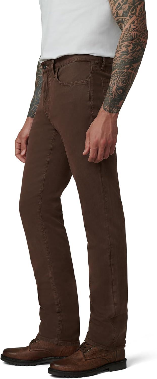 imageJoes Jeans Mens Brixton NonDenim Straight and Narrow Leg Twill PantChocolate Martini