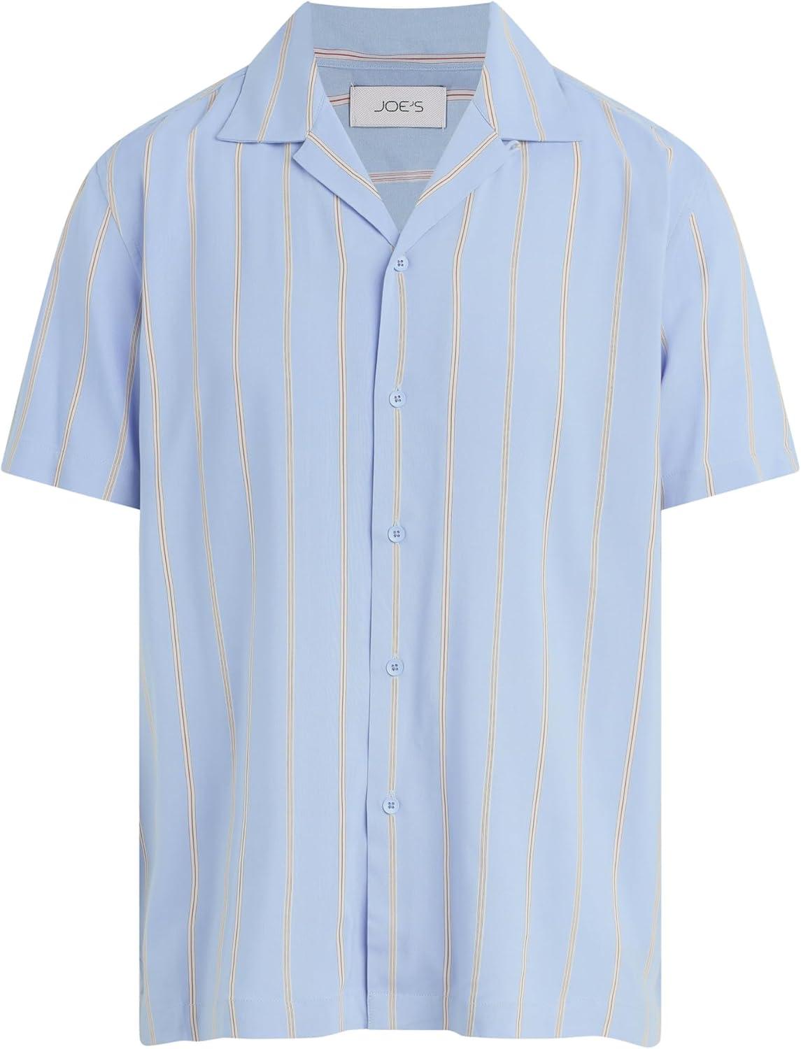 imageJoes Jeans Mens Camp ShirtBlue Heron Stripe