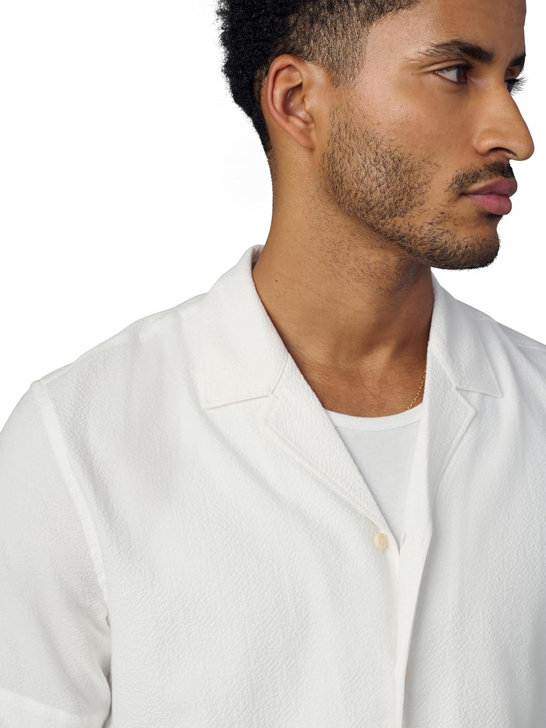 imageJoes Jeans Mens Camp ShirtOptic White