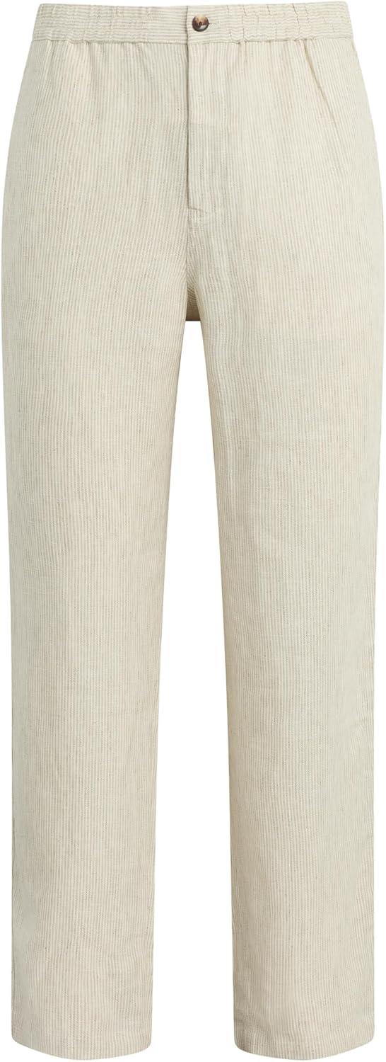 imageJoes Jeans Mens Clarkson Linen PantFlax Stripe