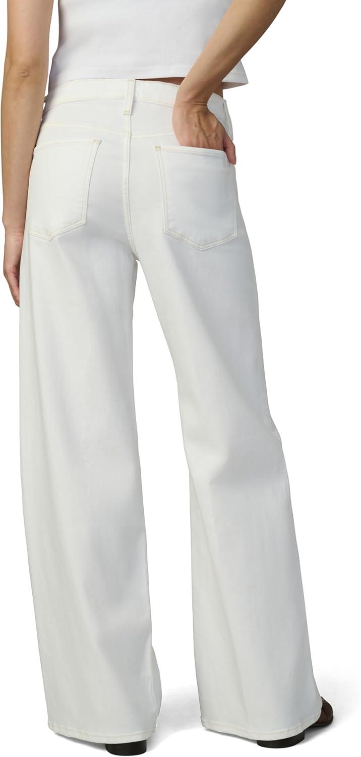 imageJoes Jeans Womens Lou Low Rise Petite Wide Leg JeansWhite