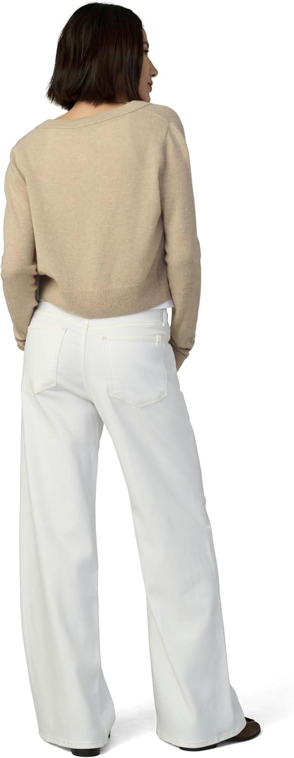 imageJoes Jeans Womens Lou Low Rise Petite Wide Leg JeansWhite