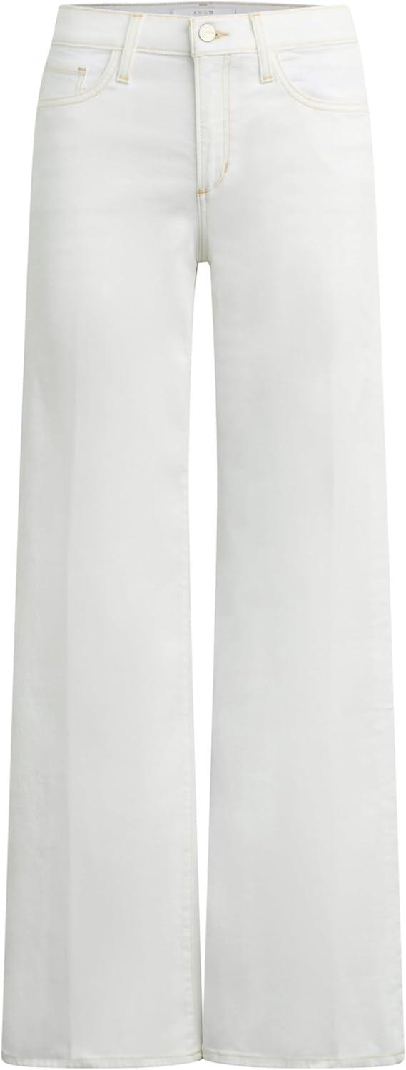 imageJoes Jeans Womens Lou Low Rise Petite Wide Leg JeansWhite