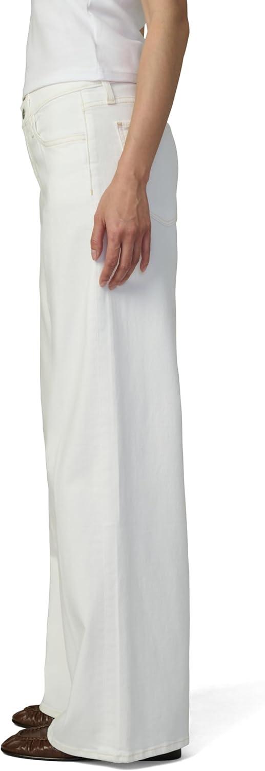 imageJoes Jeans Womens Lou Low Rise Petite Wide Leg JeansWhite
