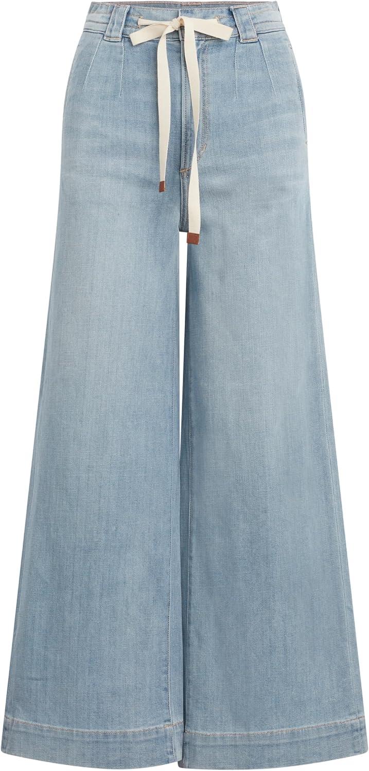 imageJoes Jeans Womens The Addison Wide Leg PantAdmiration Weightless Denim