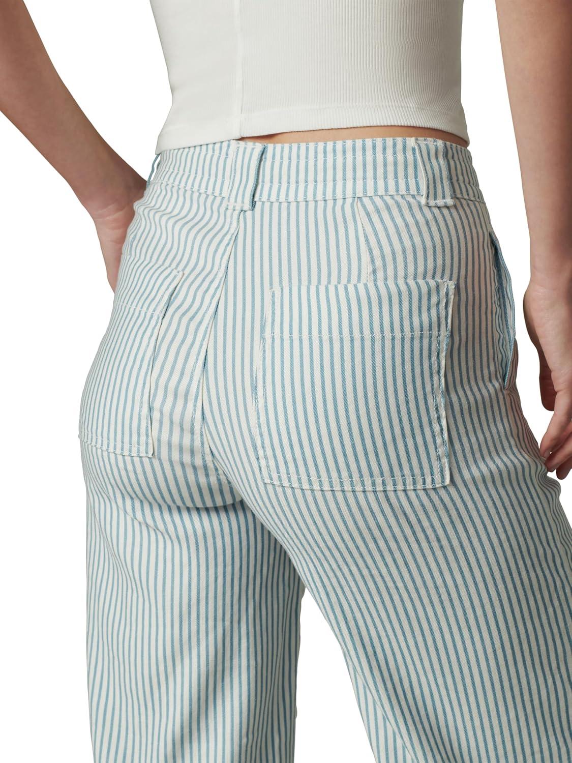 imageJoes Jeans Womens The Addison Wide Leg PantRail Road Stripe