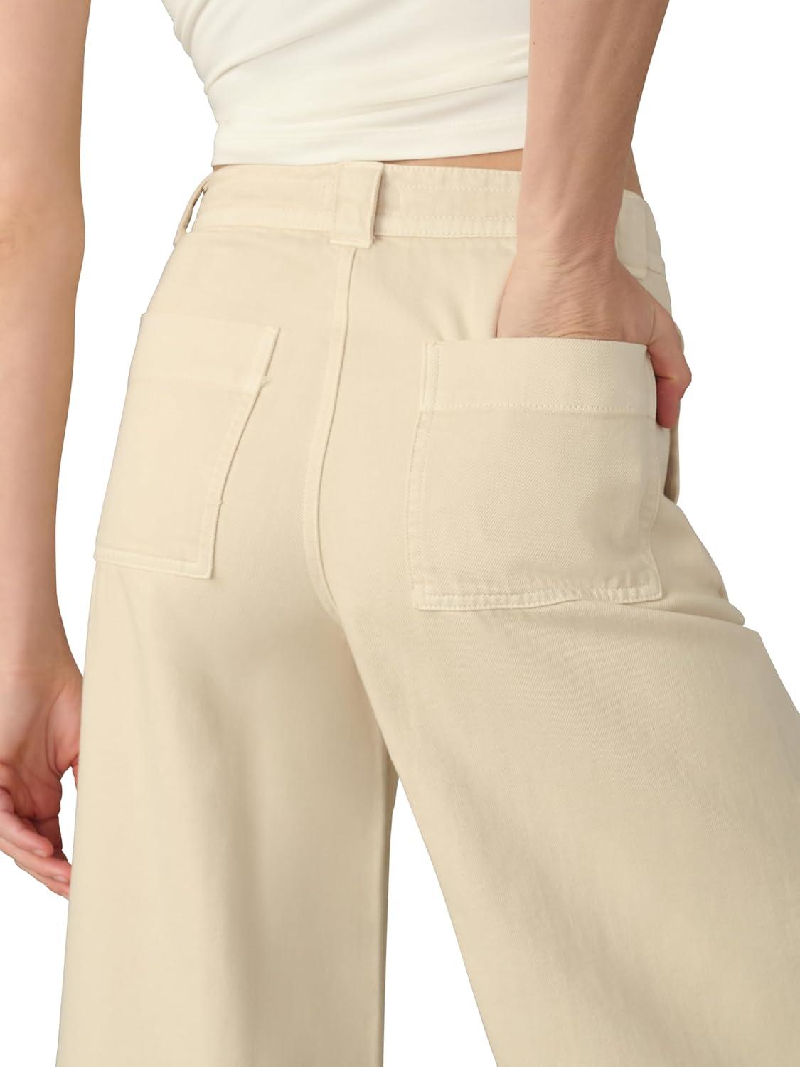 imageJoes Jeans Womens The Addison Wide Leg PantSandshell