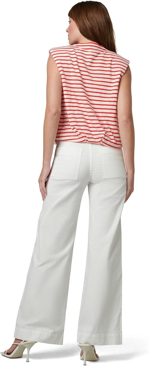 imageJoes Jeans Womens The Arden Sleeveless TeeWhitePoppy Red