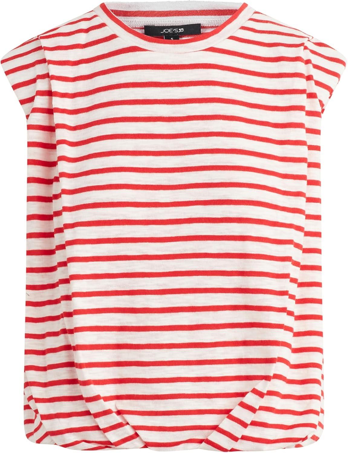 imageJoes Jeans Womens The Arden Sleeveless TeeWhitePoppy Red