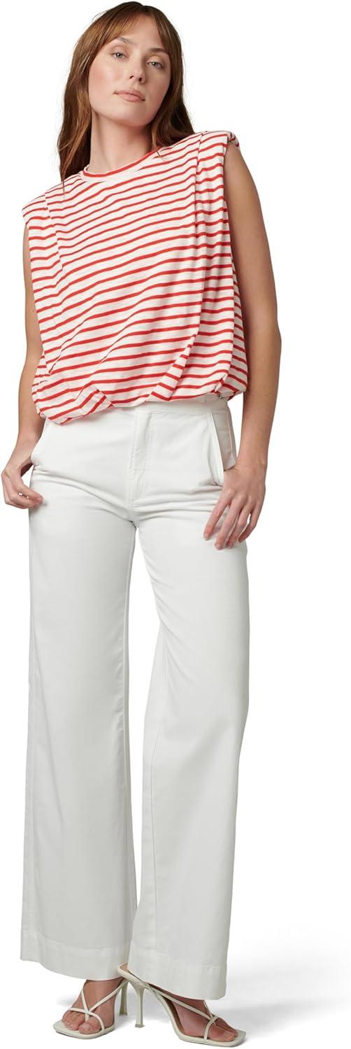 imageJoes Jeans Womens The Arden Sleeveless TeeWhitePoppy Red
