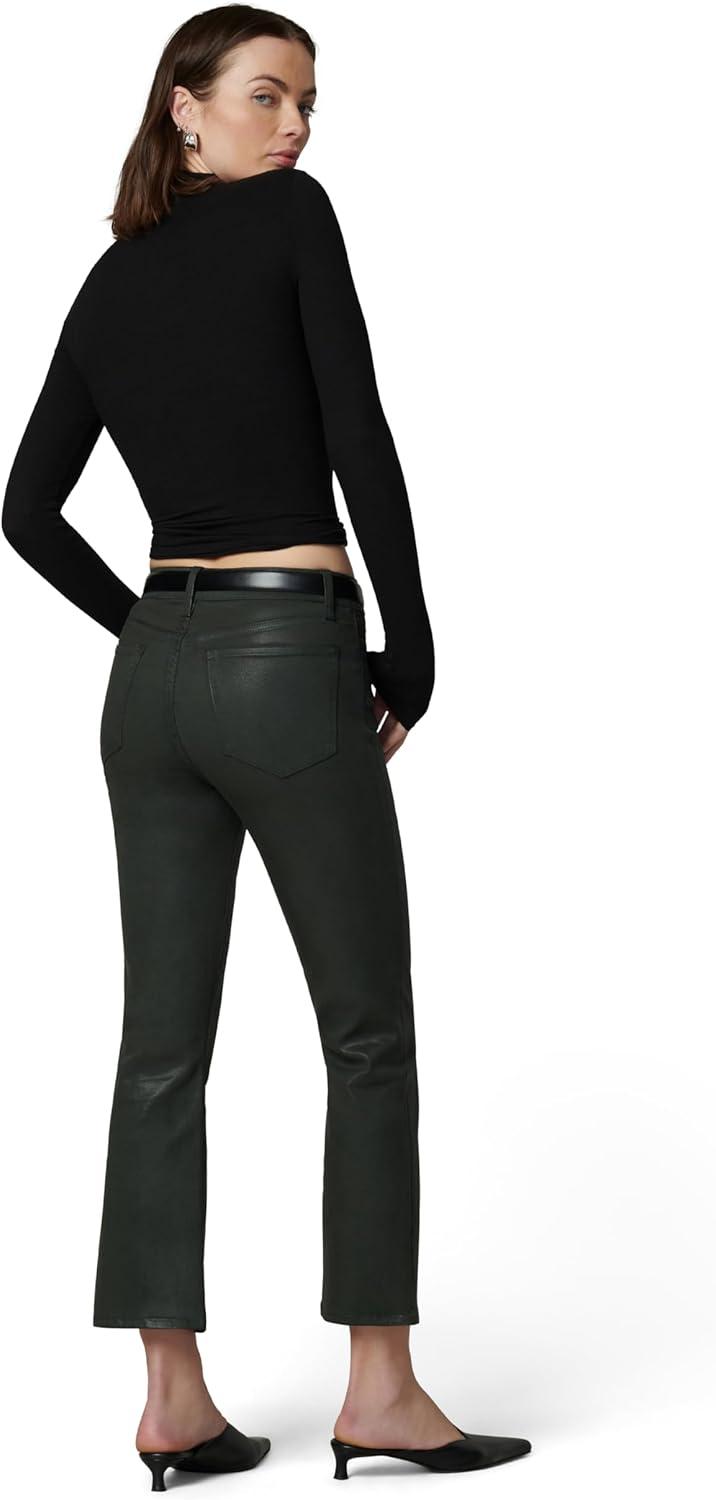 imageJoes Jeans Womens The Callie High Rise Cropped Bootcut JeanAutumn Forest Coated