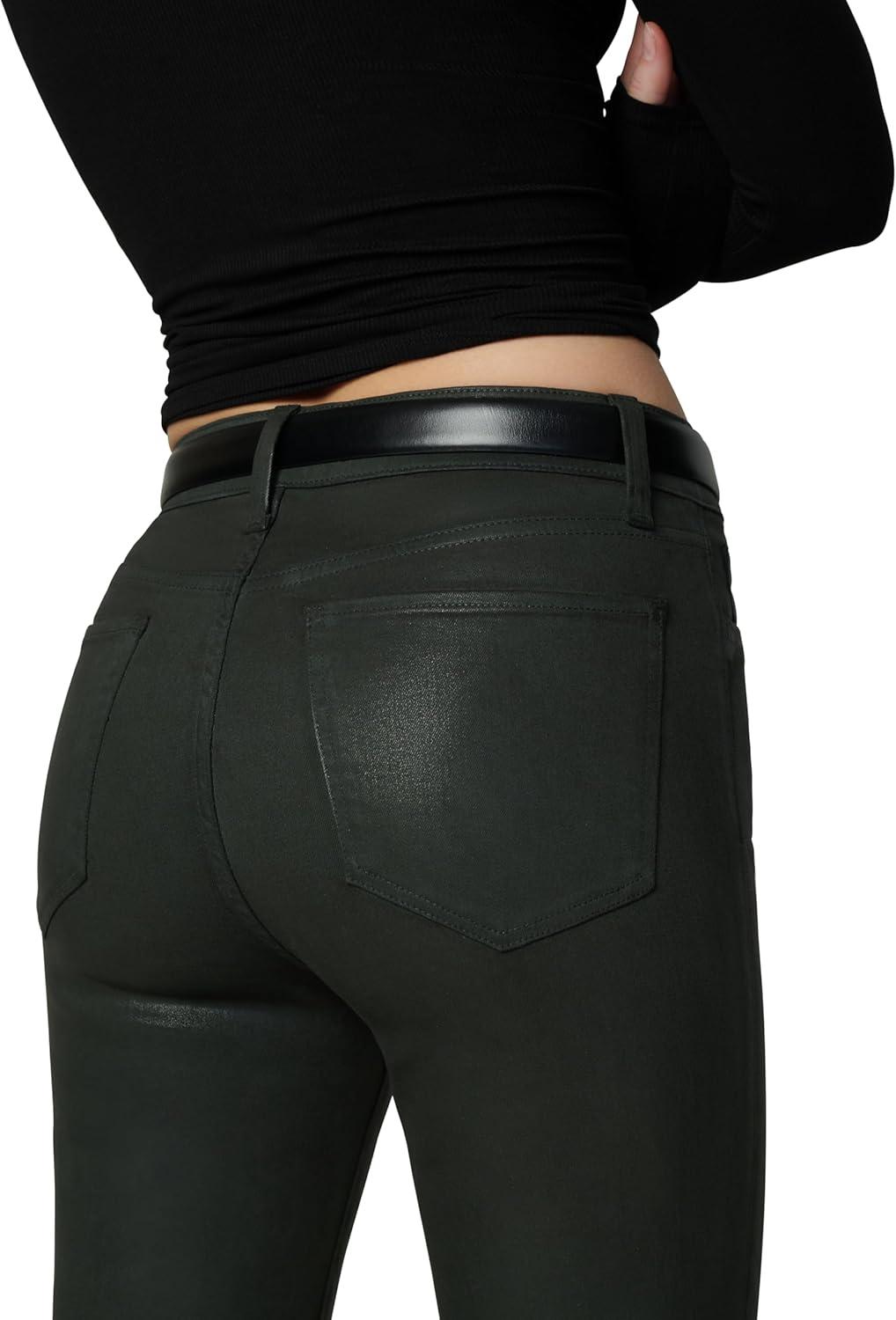 imageJoes Jeans Womens The Callie High Rise Cropped Bootcut JeanAutumn Forest Coated