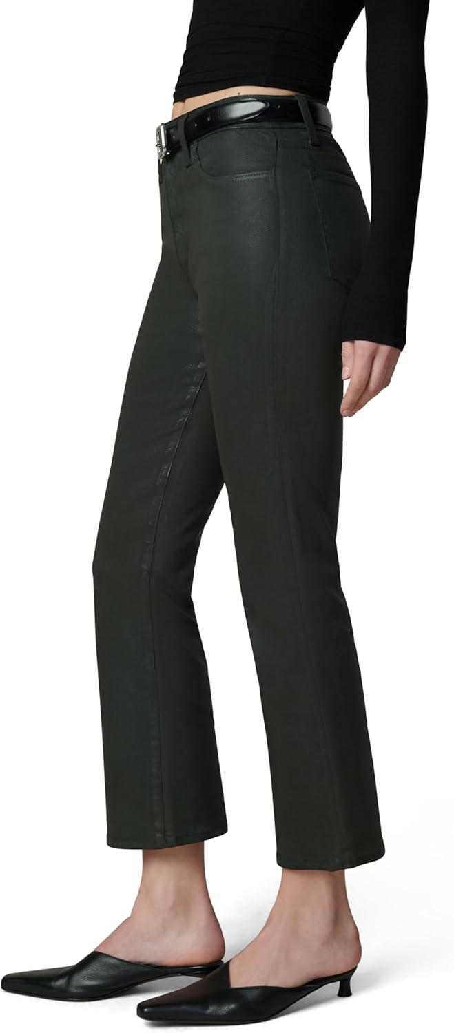 imageJoes Jeans Womens The Callie High Rise Cropped Bootcut JeanAutumn Forest Coated