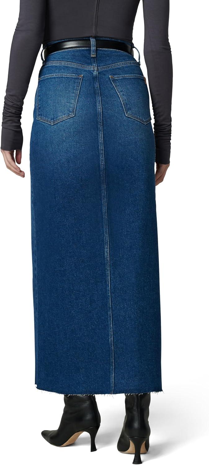 imageJoes Jeans Womens The Eva High Rise Maxi Denim Skirt with Front SlitNumber One
