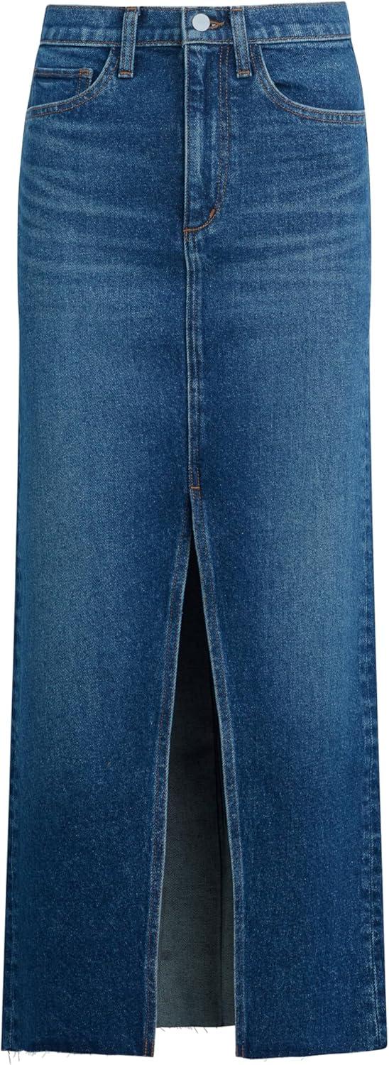 imageJoes Jeans Womens The Eva High Rise Maxi Denim Skirt with Front SlitNumber One