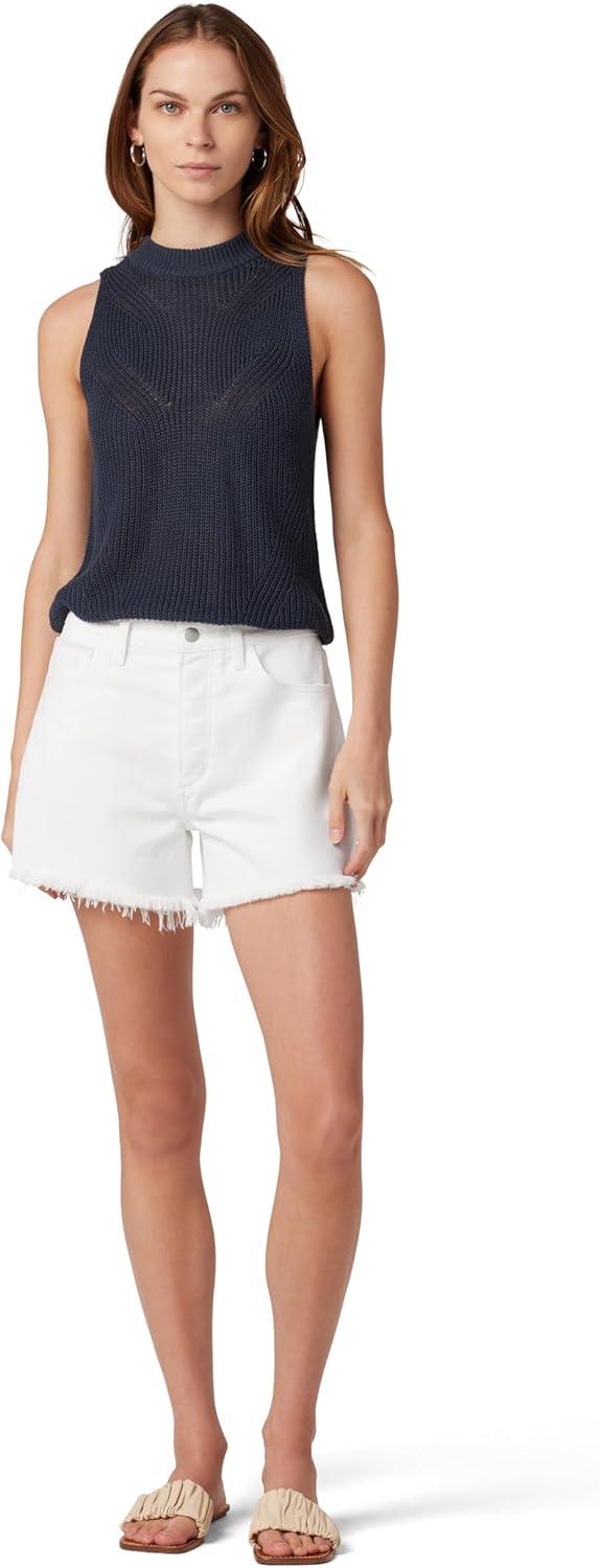 imageJoes Jeans Womens The Jessie Relaxed Short W Fray HemWhite
