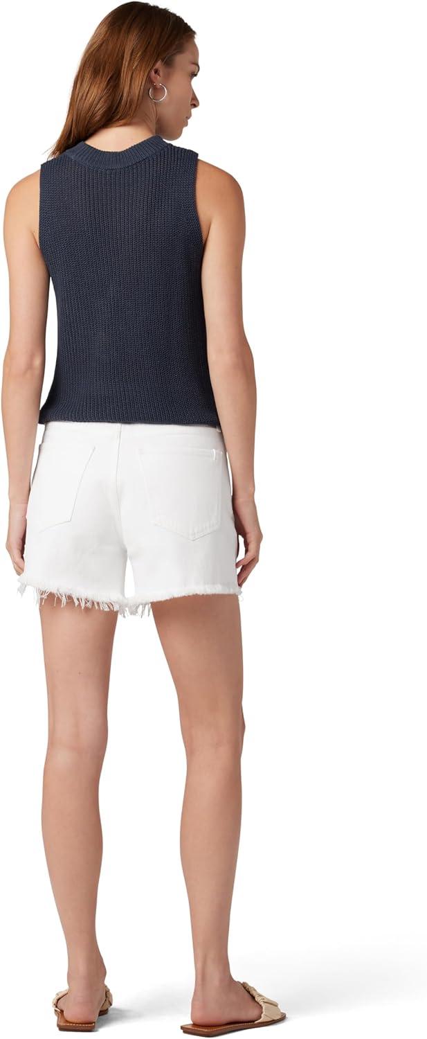 imageJoes Jeans Womens The Jessie Relaxed Short W Fray HemWhite