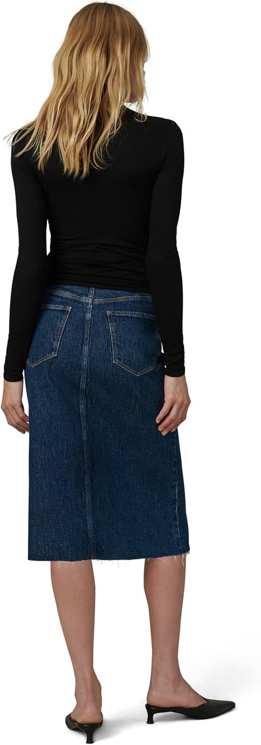 imageJoes Jeans Womens The Joplin Maternity Denim Knee Length SkirtBaby Steps