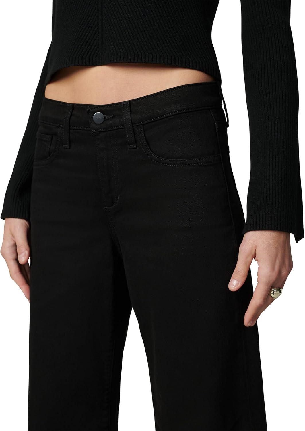 imageJoes Jeans Womens The Lou Lou Low Rise Wide Leg JeansBlack