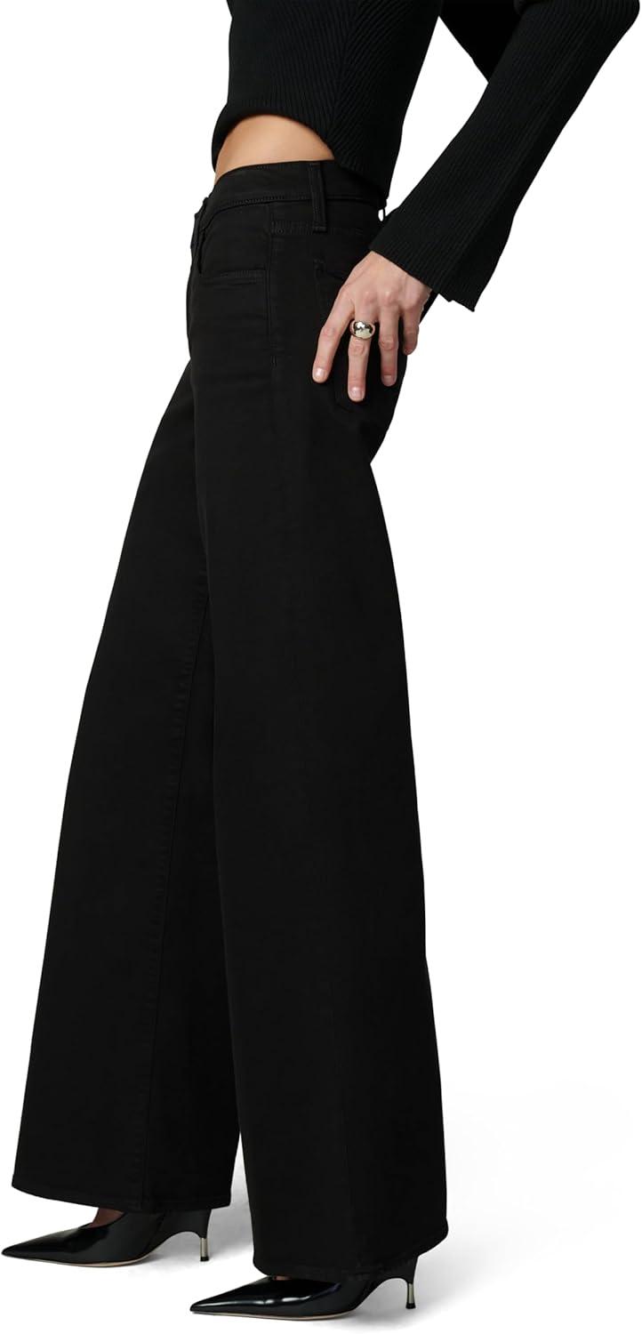 imageJoes Jeans Womens The Lou Lou Low Rise Wide Leg JeansBlack