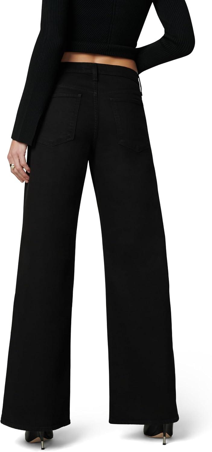 imageJoes Jeans Womens The Lou Lou Low Rise Wide Leg JeansBlack