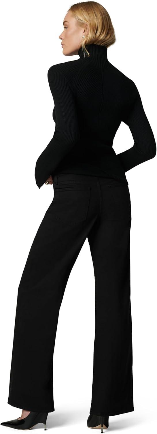 imageJoes Jeans Womens The Lou Lou Low Rise Wide Leg JeansBlack