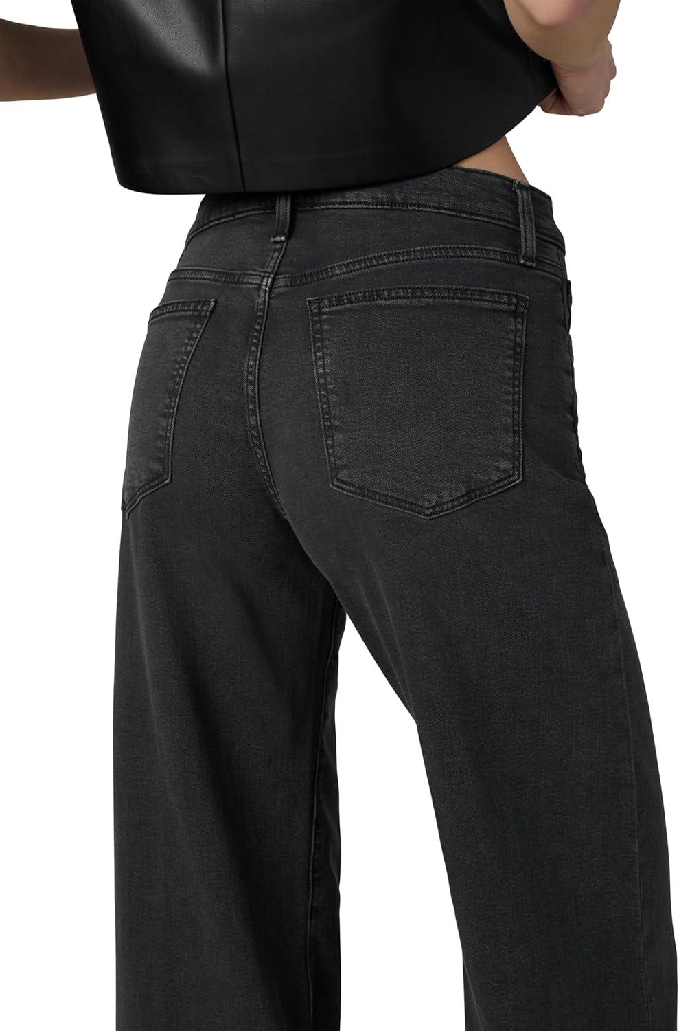 imageJoes Jeans Womens The Lou Lou Low Rise Wide Leg JeansBlack Cat