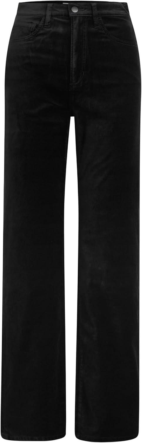 imageJoes Jeans Womens The Margot High Rise Straight Leg JeanBlack Velveteen