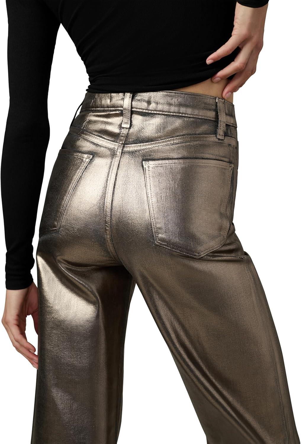 imageJoes Jeans Womens The Mia High Rise Wide Leg Ankle JeanGilded Night Foil