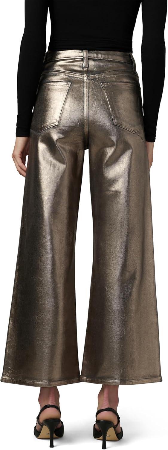 imageJoes Jeans Womens The Mia High Rise Wide Leg Ankle JeanGilded Night Foil