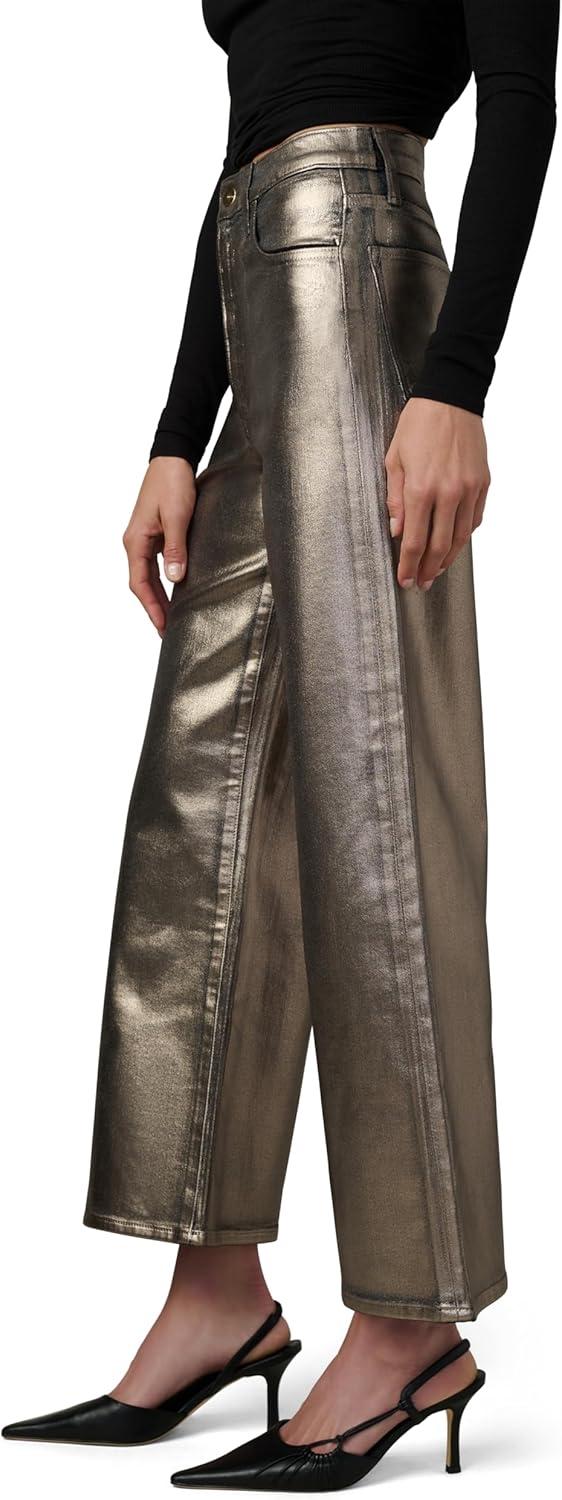 imageJoes Jeans Womens The Mia High Rise Wide Leg Ankle JeanGilded Night Foil