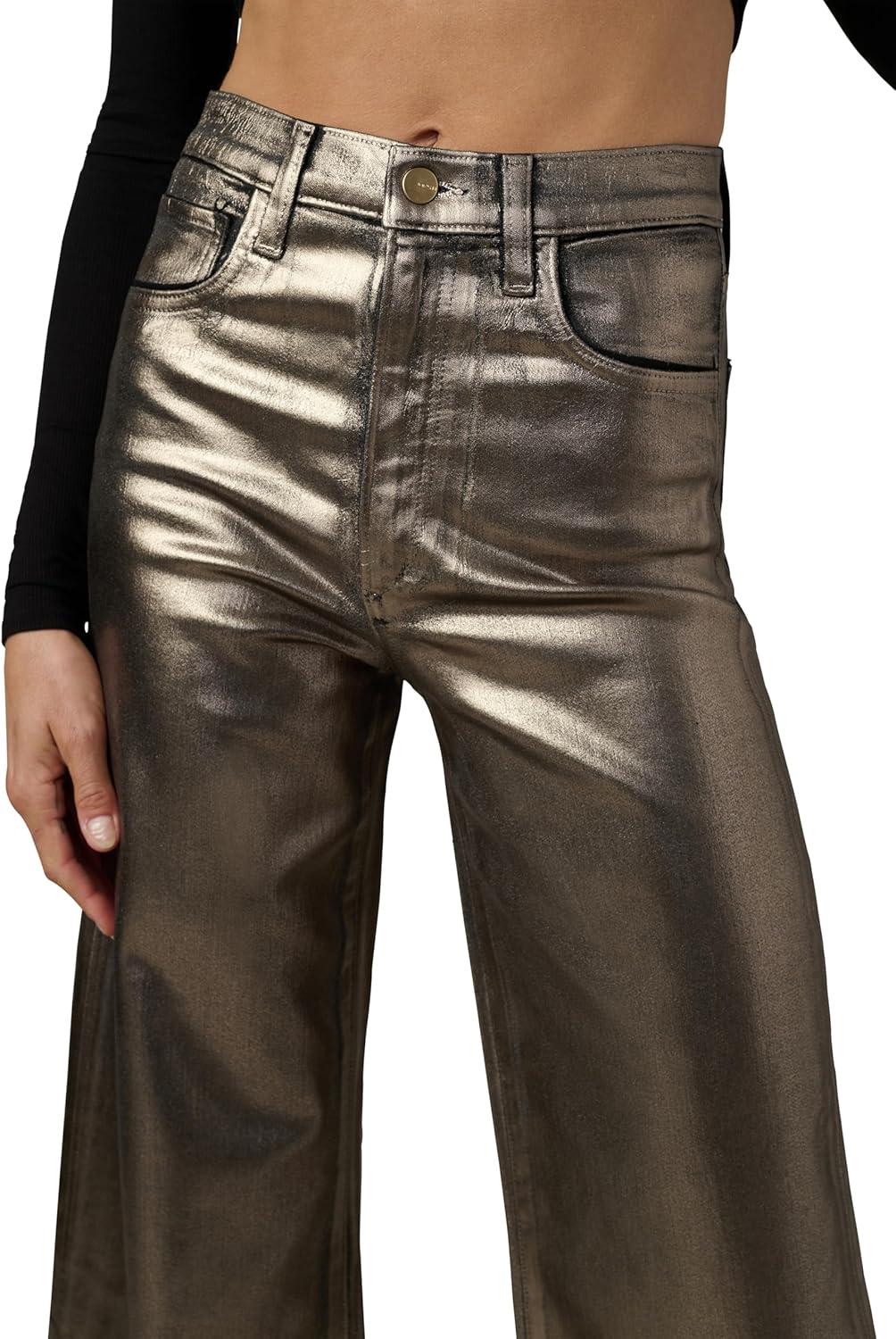 imageJoes Jeans Womens The Mia High Rise Wide Leg Ankle JeanGilded Night Foil