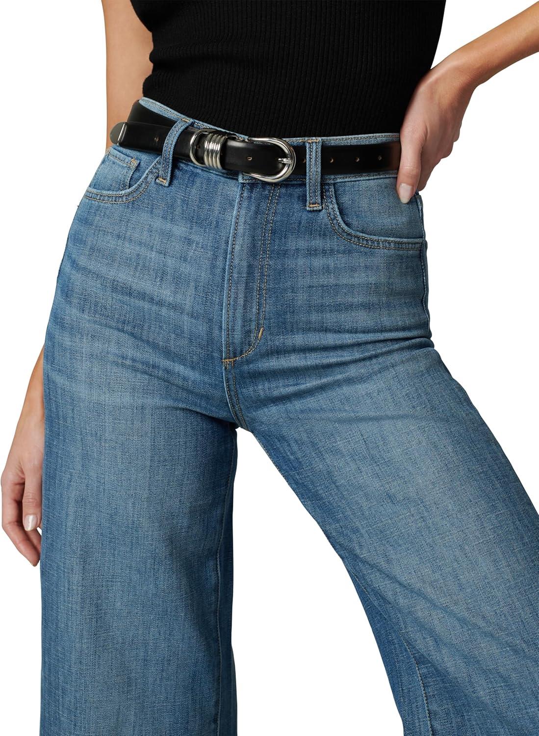 imageJoes Jeans Womens The Mia High Rise Wide Leg Ankle JeanSmoke Show