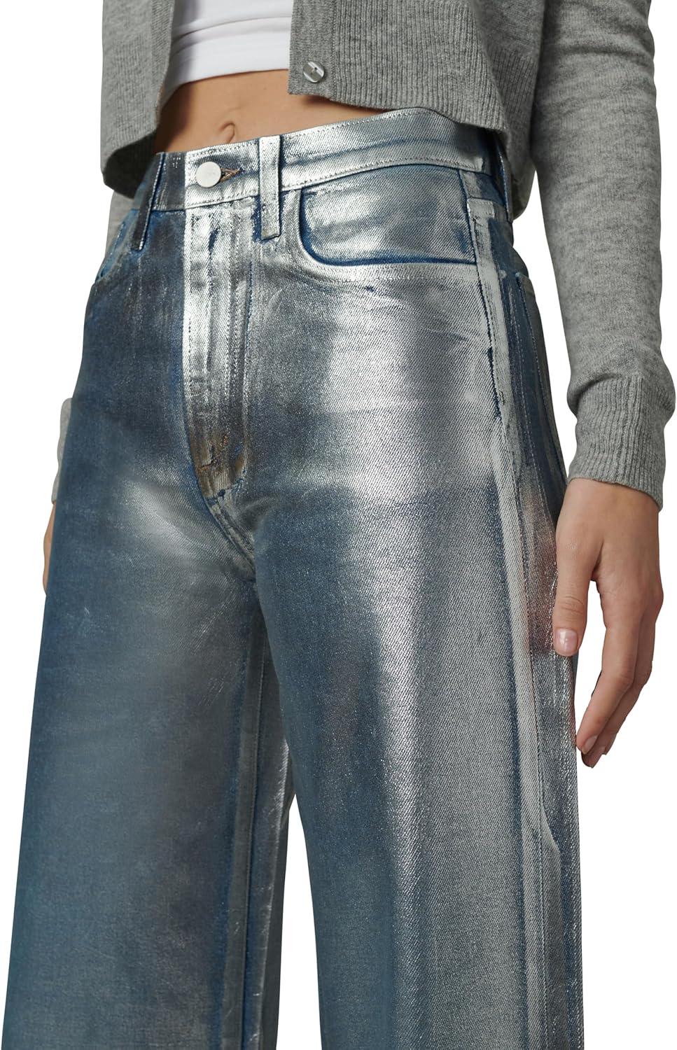 imageJoes Jeans Womens The Mia High Rise Wide Leg JeanParty Indigo Foil