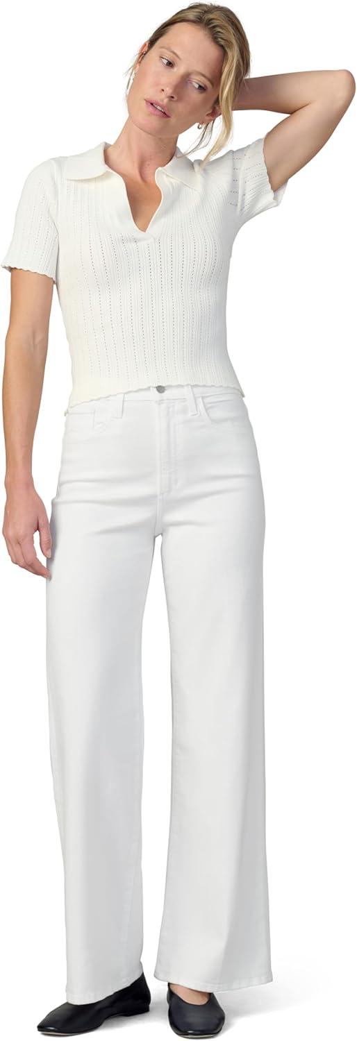 imageJoes Jeans Womens The Mia Petite High Rise Wide Leg JeanWhite
