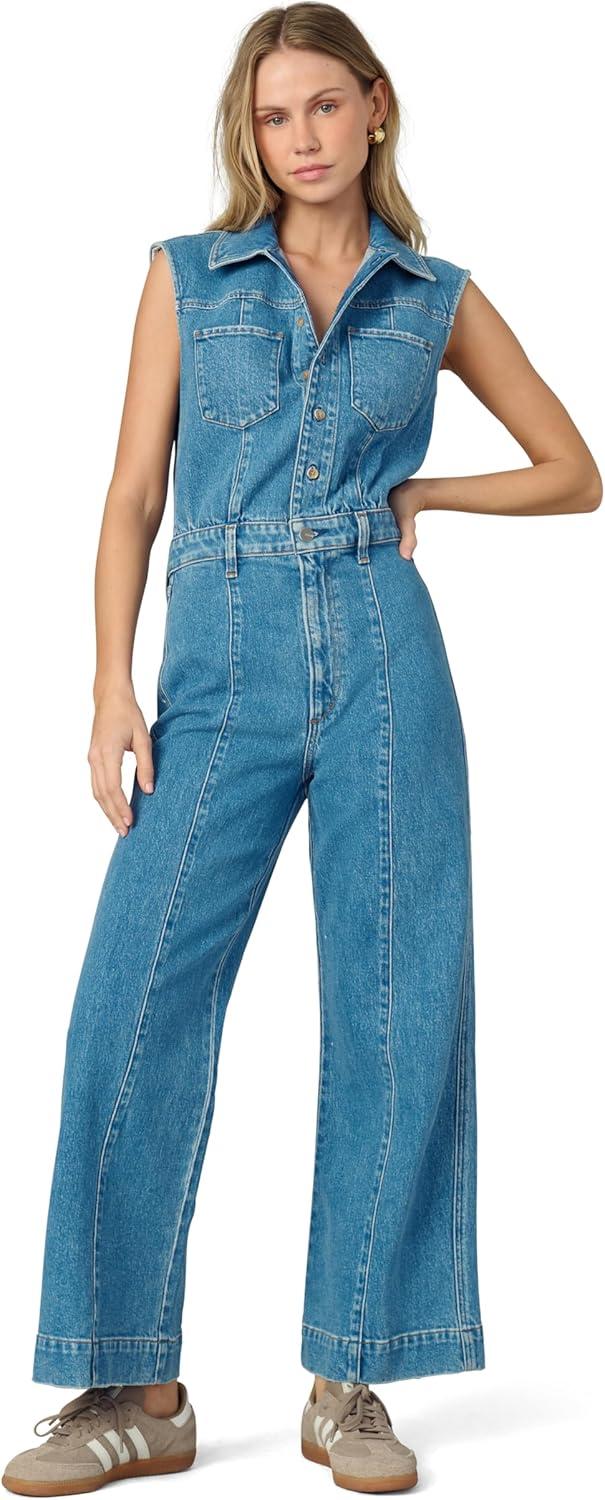 imageJoes Jeans Womens The Pasha Sleeveless Denim JumpsuitStand By