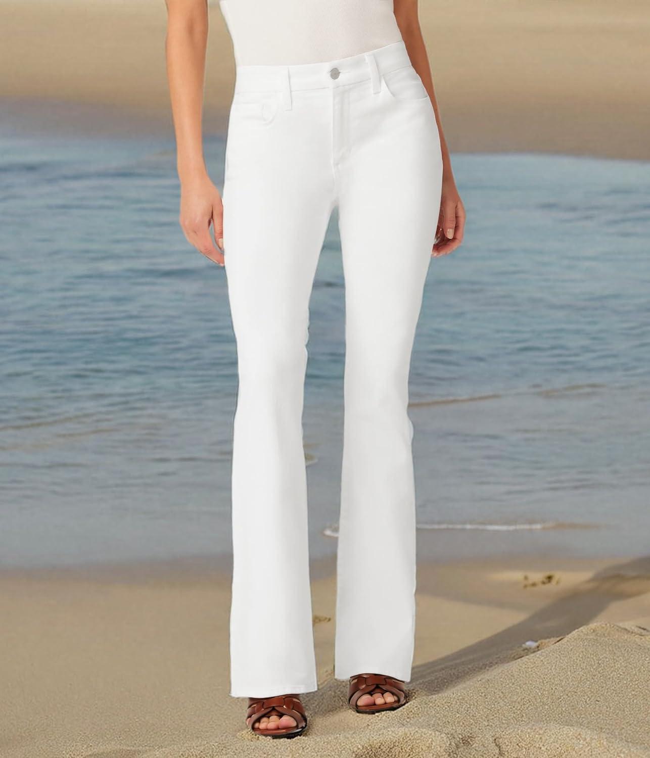 imageJoes Jeans Womens The Provocateur Petite Mid Rise Bootcut JeanWhite