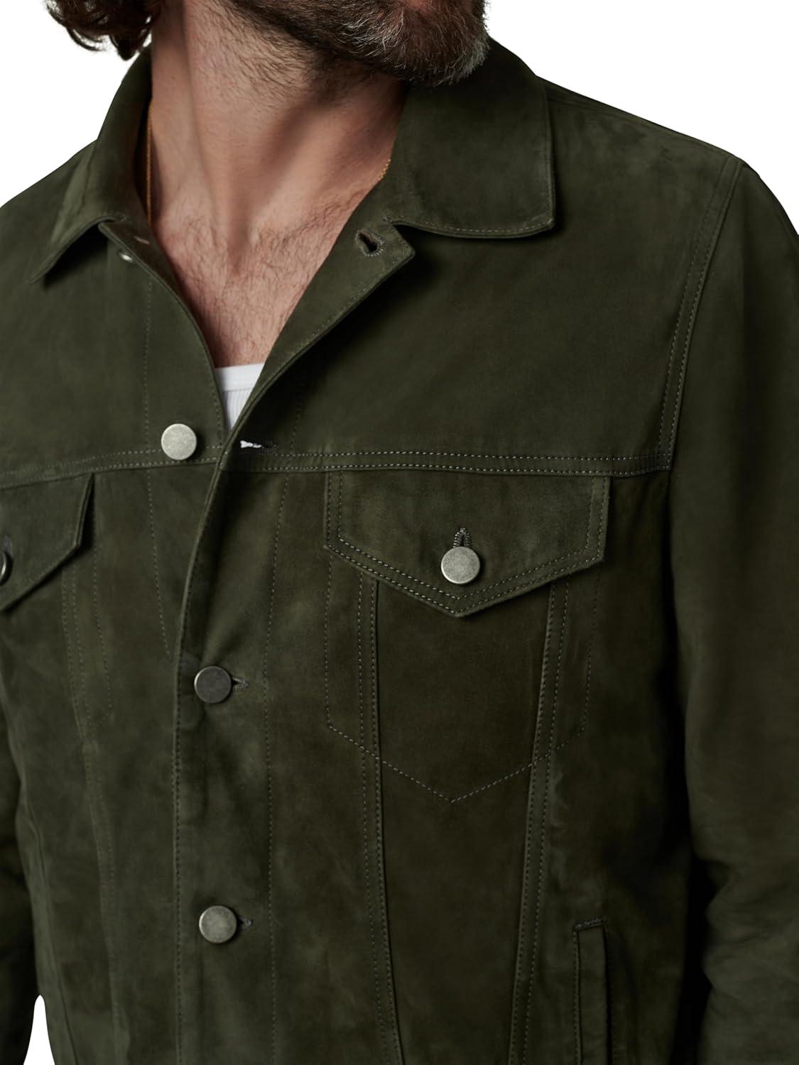 imageJoes Jeans mens Suede JacketDusty Olive