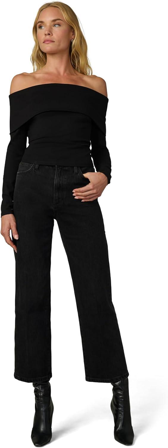 imageJoes Womens The Blake High Rise Crop Wide Leg JeanChic Shadow