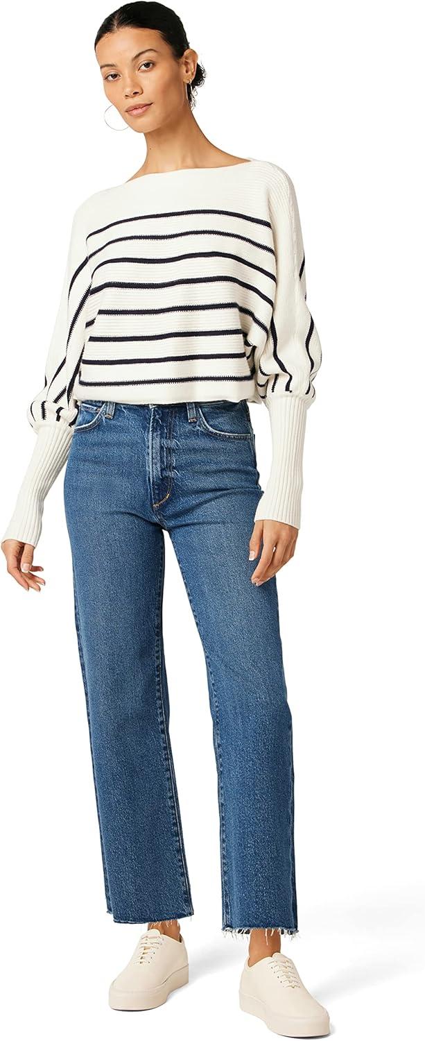 imageJoes Womens The Blake High Rise Crop Wide Leg JeanNo Pressure