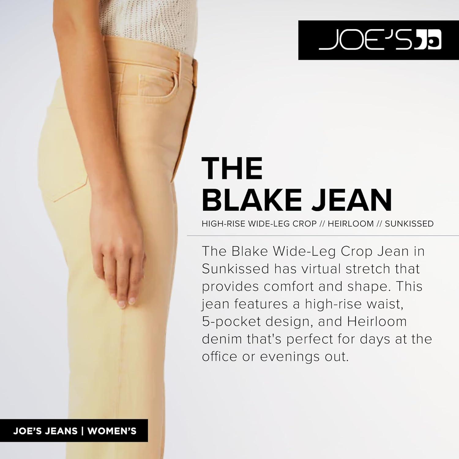 imageJoes Womens The Blake High Rise Crop Wide Leg JeanSunkissed