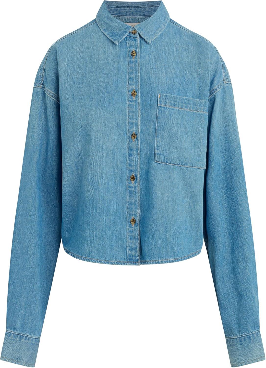 imageJoes Womens The Cropped Boyfriend Button Down ShirtBreathtaking