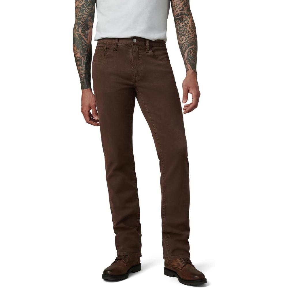 imageJoes Jeans Mens Brixton NonDenim Straight and Narrow Leg Twill PantChocolate Martini