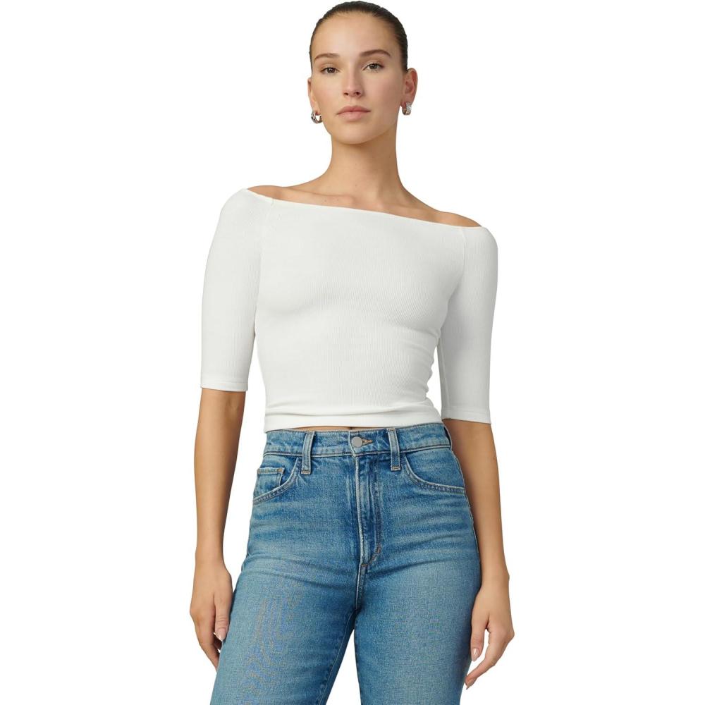 imageJoes Jeans Womens The Laur Off The Shoulder TopEcru