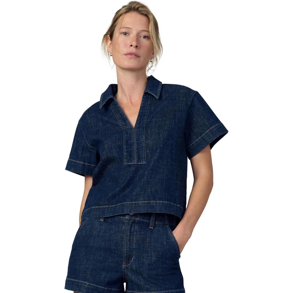 imageJoes Jeans Womens The Lillian Denim Popover ShirtOut of Control