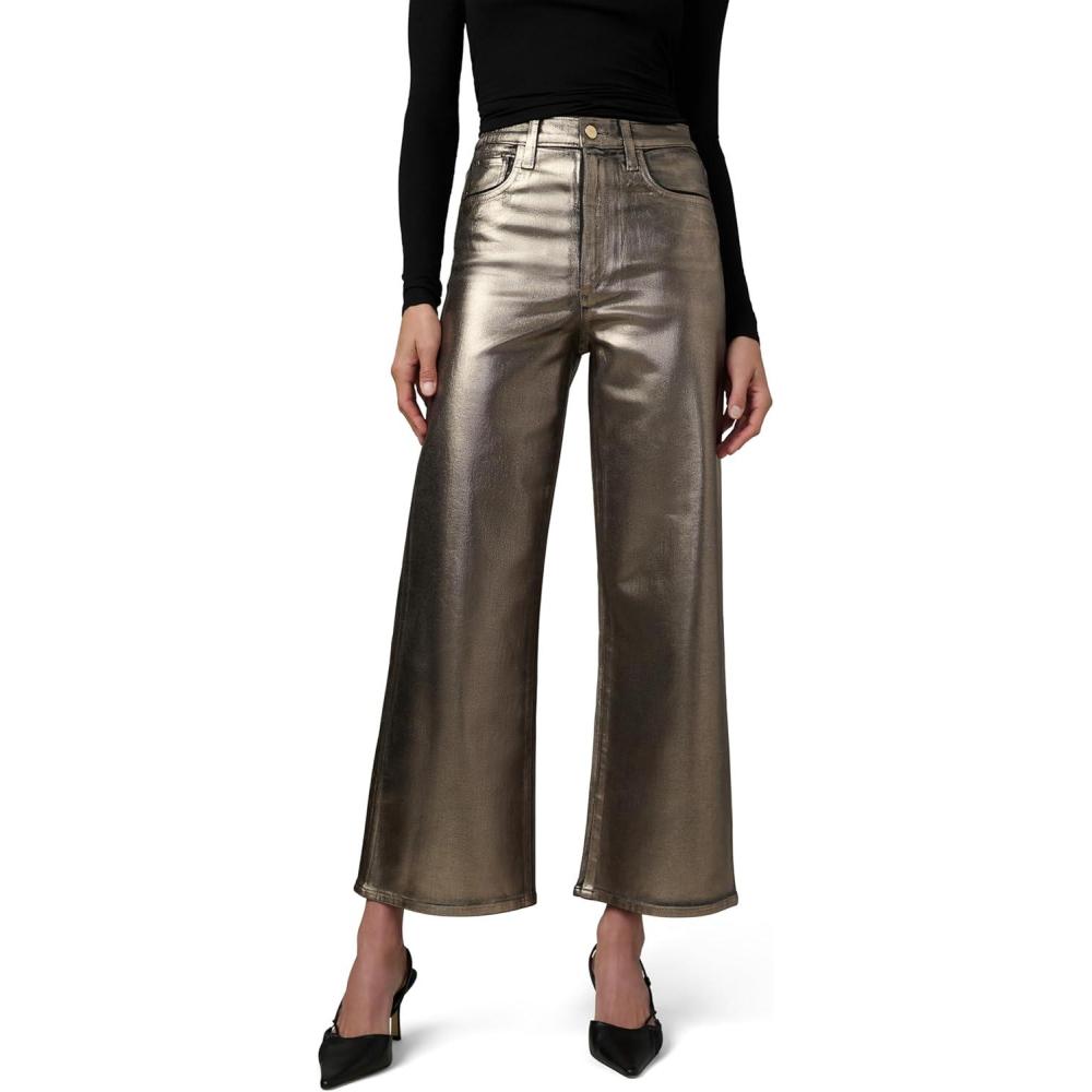 imageJoes Jeans Womens The Mia High Rise Wide Leg Ankle JeanGilded Night Foil