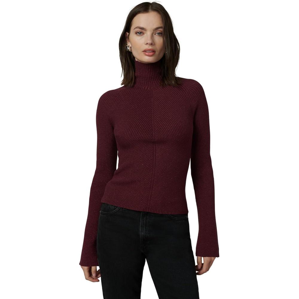 imageJoes Jeans Womens The Palmer Turtleneck SweaterVineyard Wine