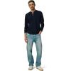 Joe’s Jeans Mens Dwight Double-face Henley(True Navy)