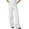 Joe’s Jeans Women’s Lou Low Rise Petite Wide Leg Jeans(White)